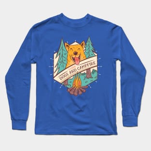 Dogs and Campfire Long Sleeve T-Shirt